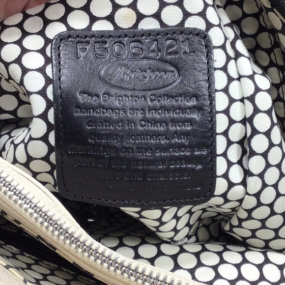 Brighton Ferrara black and white leather tote - Picture 10 of 15